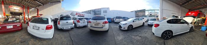 Vista del patio - taller mecanico Vicar Racing en Veracruz